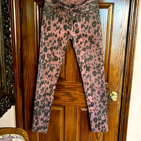 RELIGION LEOPARD PRINT JEANS - Picture 1 of 4